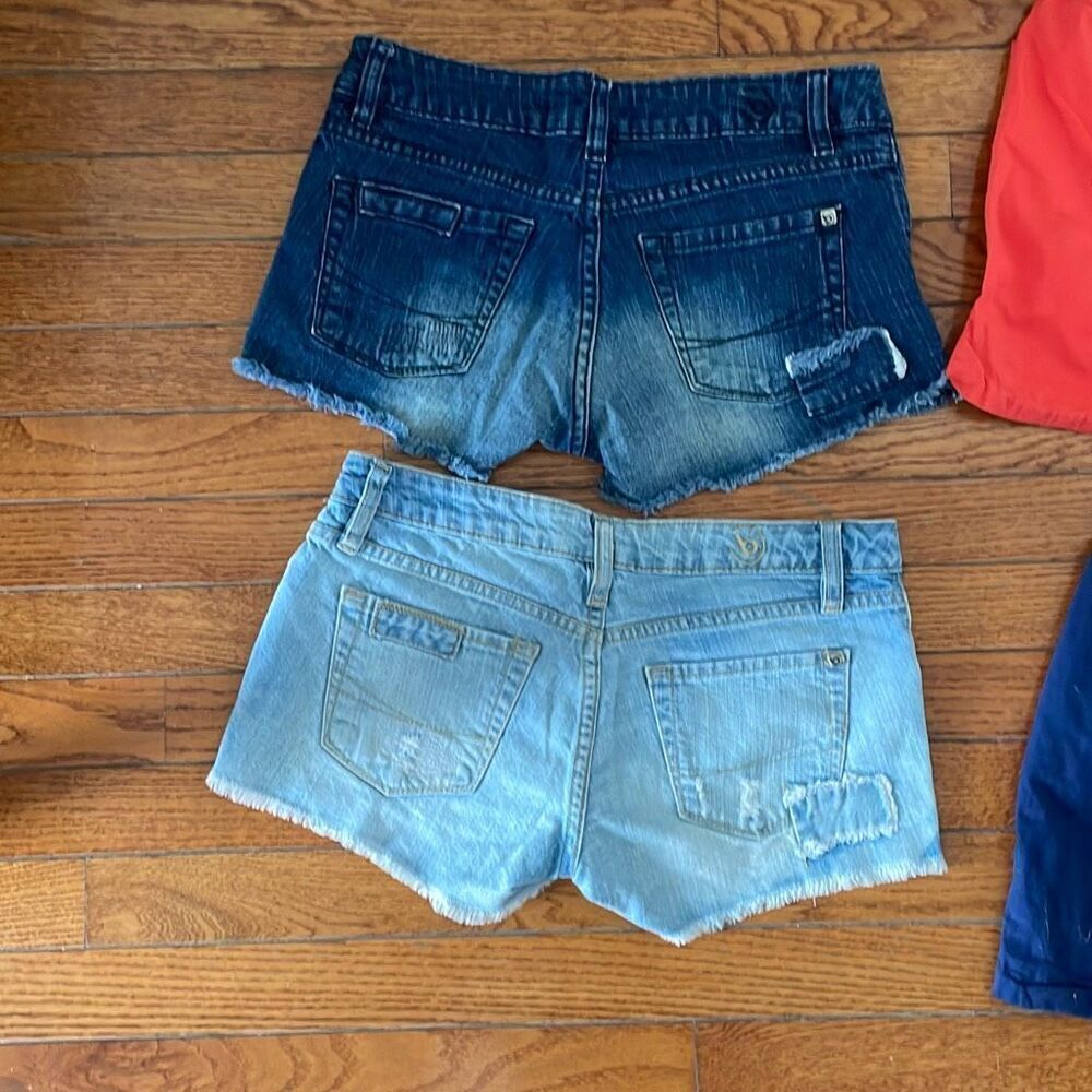 Bullhead bundle denim jeans linen 4 shorts summer pants juniors teens size 3 - Picture 11 of 15